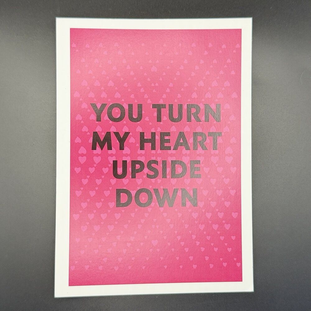 YSL Valentine's Day Greeting Card "You Turn My Heart Upside Down"